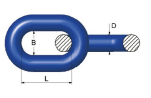 Blue kalibert kortlenket kjetting – klasse 8 RS