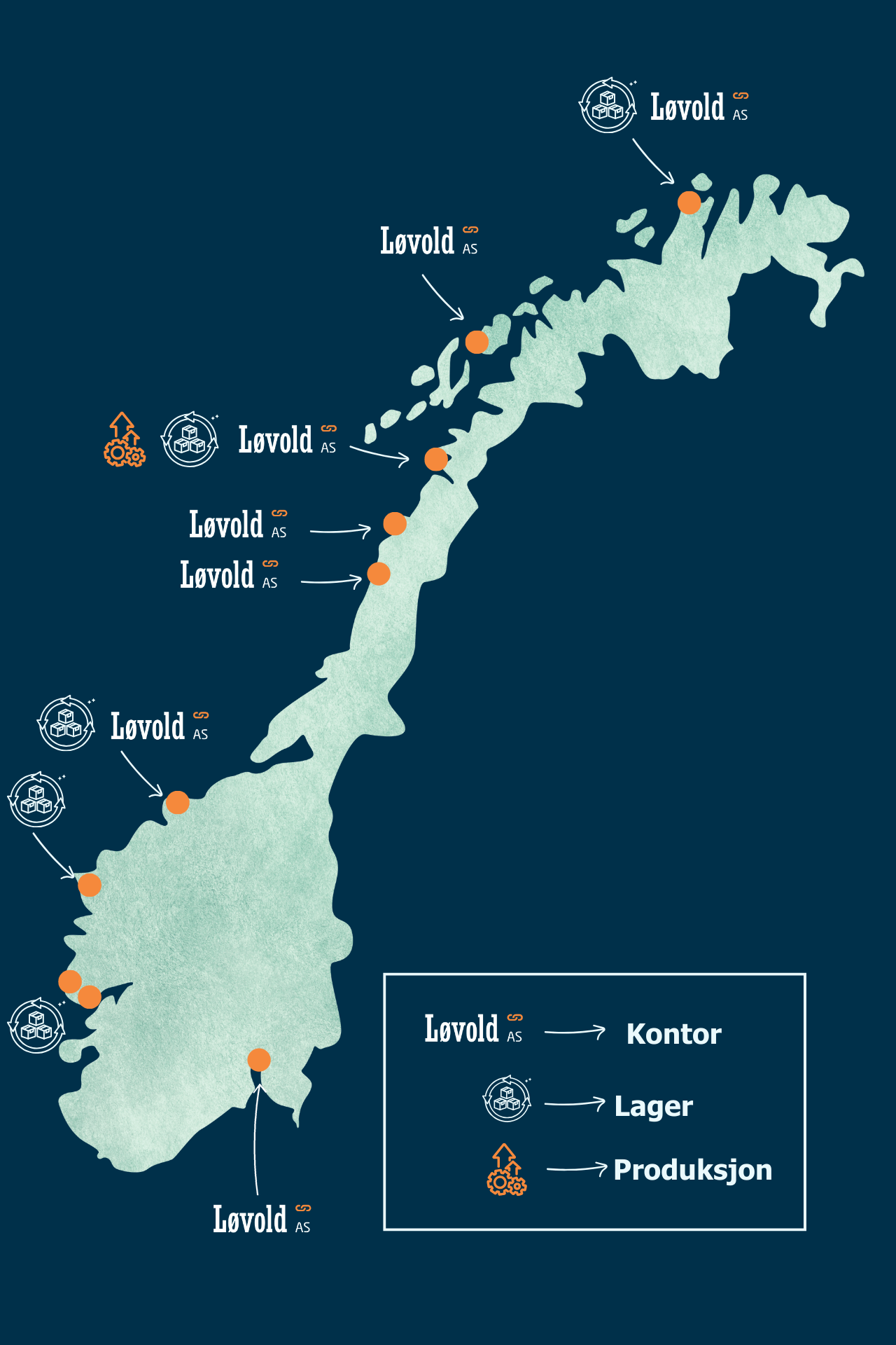Løvold_kart_med_Oslo_og_Sandnessjøen_2